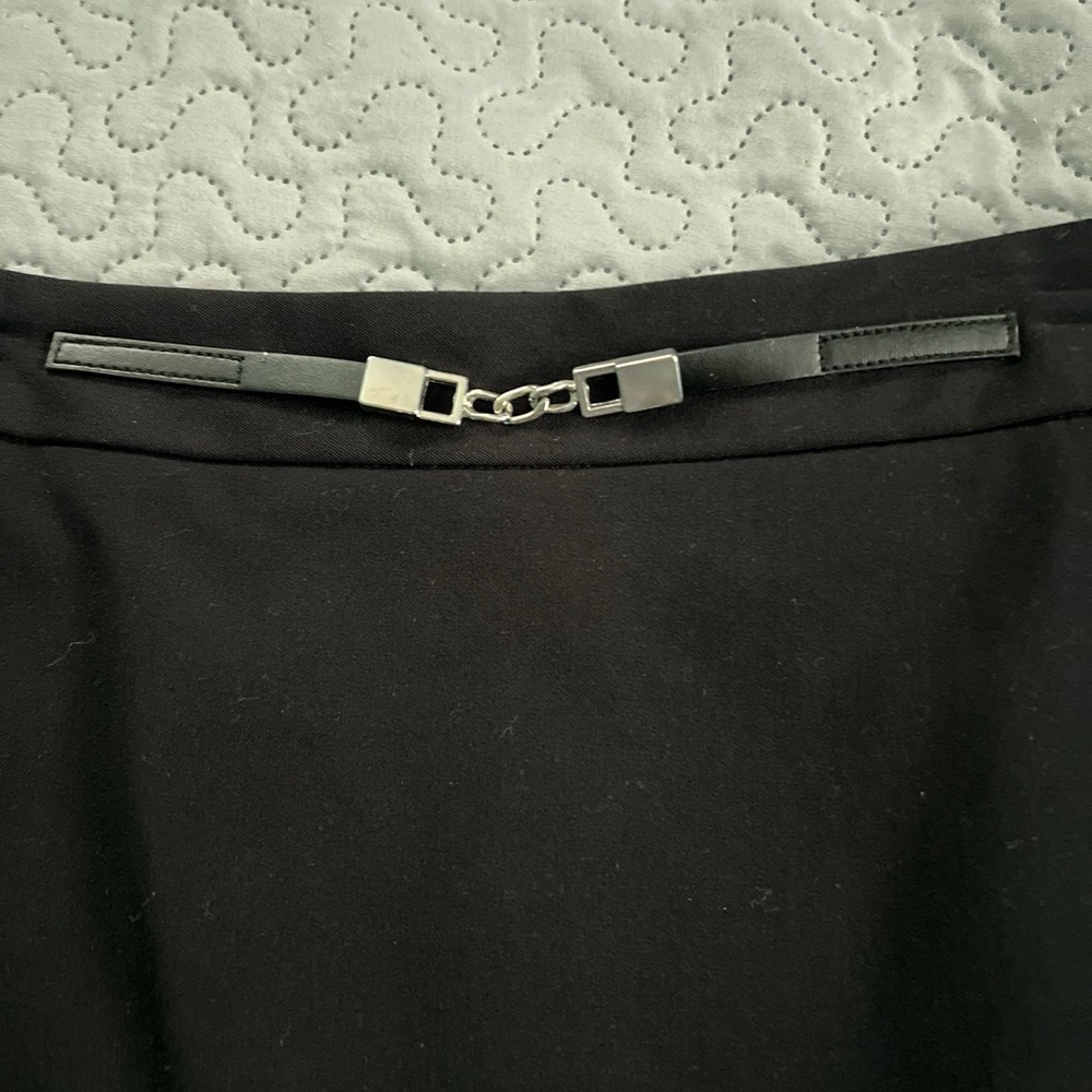 NWT Metaphor dressy black slit skirt work business office suit size 4 - Picture 2 of 4